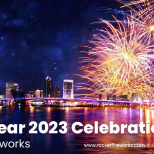 New Year 2023 Celebration with Rocket Fireworks